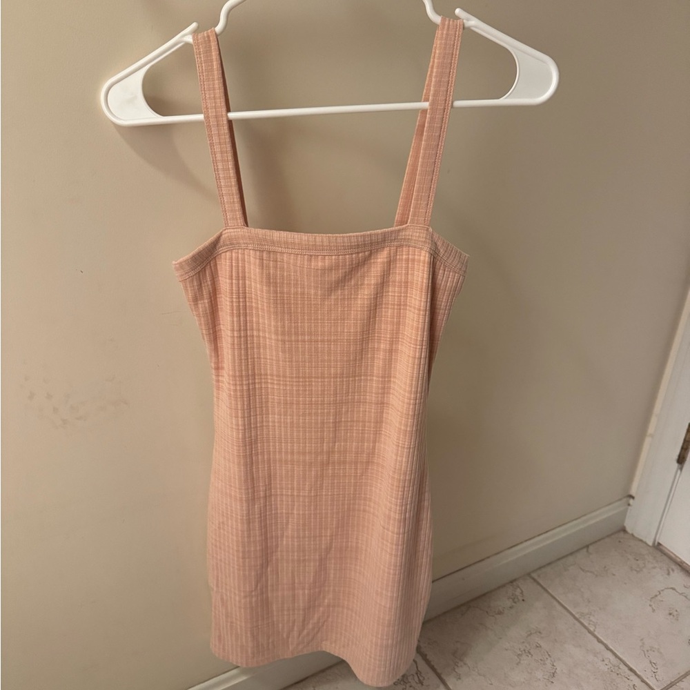 Privacy Please Blush Ribbed Dress